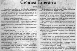 Crónica literaria