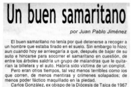 Un buen samaritano