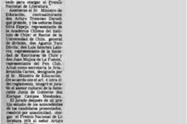 Aldunate, creador de nuevo género literario.