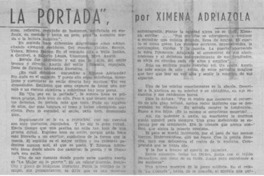 Un pez en la portada", por Ximena Adriazola