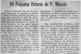 Mi pequeña historia de P. Neruda