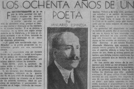 Los ochenta años de un poeta