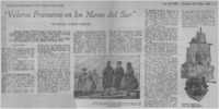 Veleros franceses en los mares del sur".