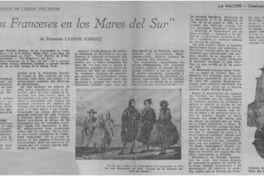 Veleros franceses en los mares del sur".