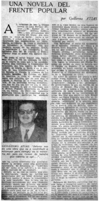 Una novela del frente popular