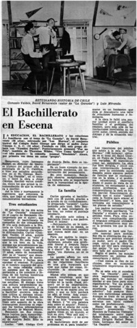 El Bachillerato en escena.