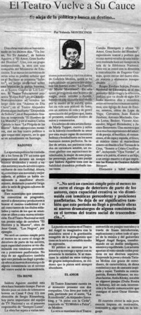 El teatro vuelve a su cauce