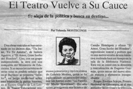 El teatro vuelve a su cauce