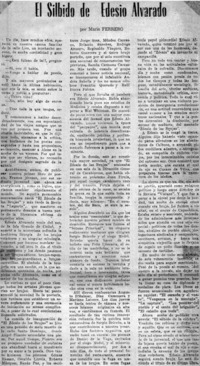 El Silbido de Edesio Alvarado