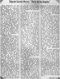 Edgardo Garrido Merino: "María de los Angeles"