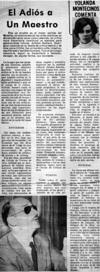 El Adiòs a un maestro