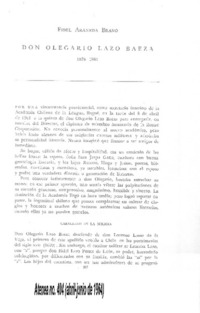 Don Olegario Lazo Baeza