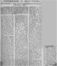 Naturalismo y primitivismo