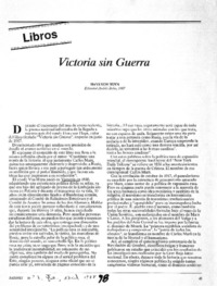 Victoria sin guerra
