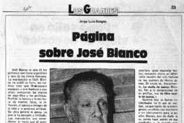 Página sobre José Bianco