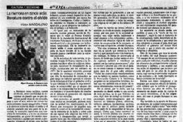 La memoria en donde ardía: literatura contra el olvido