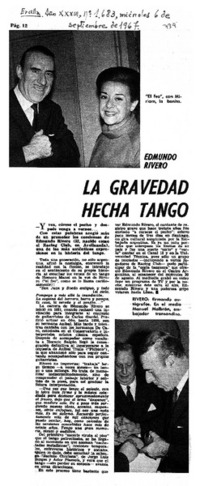 La Gravedad hecha tango.
