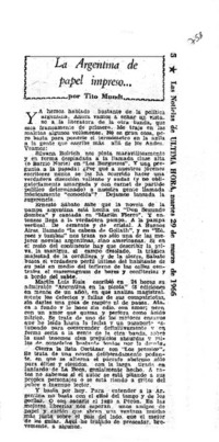 La Argentina de papel impreso --