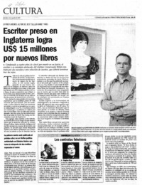 Escritor preso en Inglaterra logra US$ 15 millones por nuevos libros.