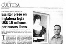 Escritor preso en Inglaterra logra US$ 15 millones por nuevos libros.