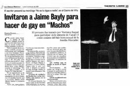 Invitaron a Jaime Bayly para hacer de gay en "Machos"