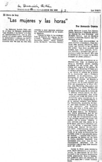 Las mujeres y las horas"