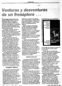 Venturas y desventuras de un frenáptero