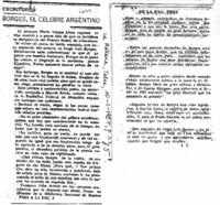 Borges, el celebre argentino