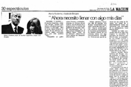 Ahora necesito llenar con algo mis días".