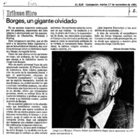 Borges, un gigante olvidado