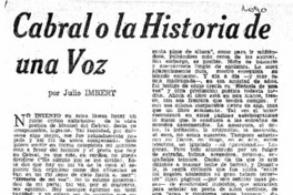 Cabral o la historia de una voz