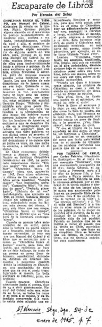 Chinchina busca el tiempo