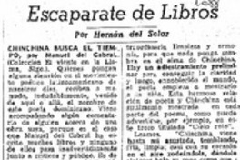 Chinchina busca el tiempo