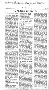 Crónica literaria