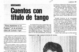 Cuentos con título de tango