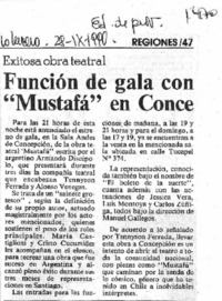 Función de gala con "Mustafá" en Conce.