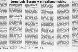 Joge Luis Borges y el realismo mágico