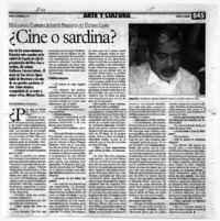 ¿Cine o sardina?