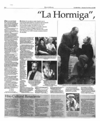 La Hormiga", puertas abiertas