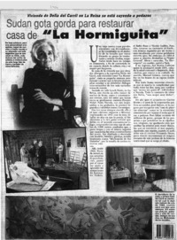 Sudan gota gorda para restaurar casa de "La Hormiguita".