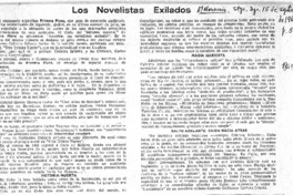 Los Novelistas exiliados.