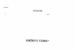Espíritu libre