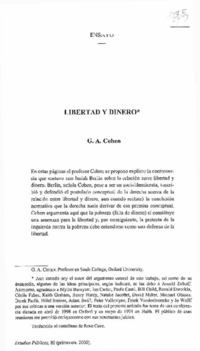 Libertad y dinero