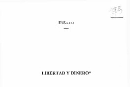 Libertad y dinero