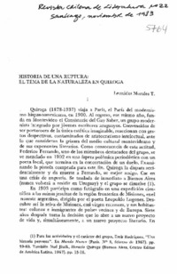 Historia de una ruptura: el tema de la naturaleza en Quiroga