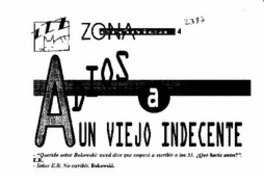 Adiós a un viejo indecente