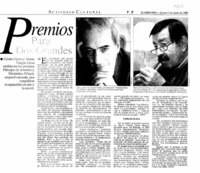 Premios para dos grandes.