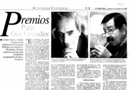 Premios para dos grandes.