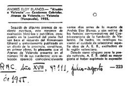 Alusión a Valencia"