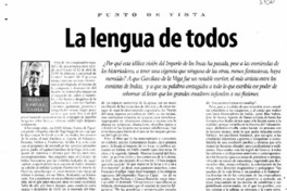 La Lengua de todos